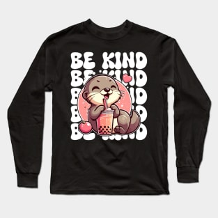 Be Kind To Otters Long Sleeve T-Shirt